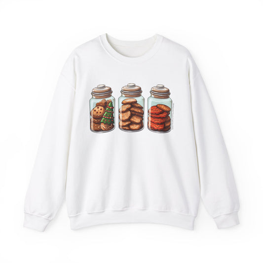 Cute Christmas Cookie In A Jar Sweatshirt - Sweatshirt - JumpingDots