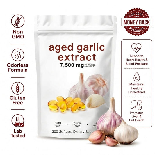 Aged Garlic Extract 7,500 mg - Odorless - JumpingDots