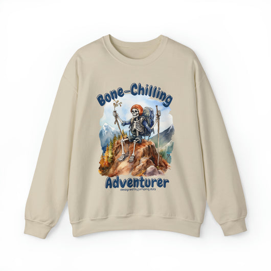 Hiking Skeleton Halloween Sweatshirt - Sweatshirt - JumpingDots