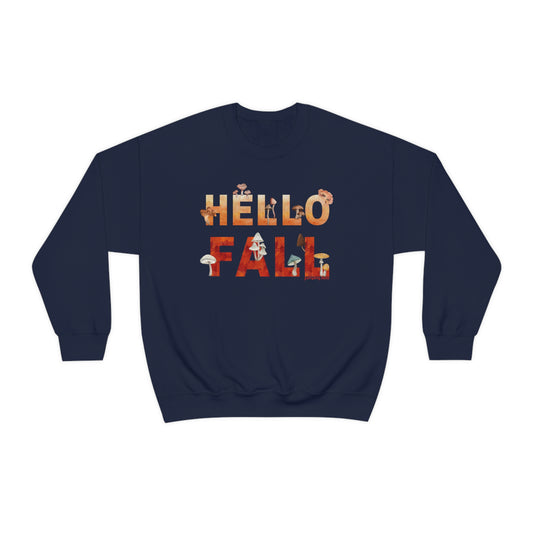 Watercolor Hello Fall Sweatshirt - Sweatshirt - JumpingDots