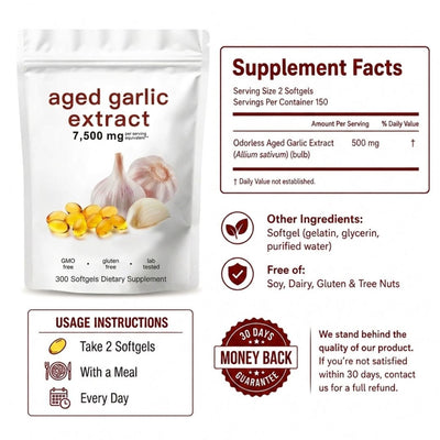 Aged Garlic Extract 7,500 mg - Odorless