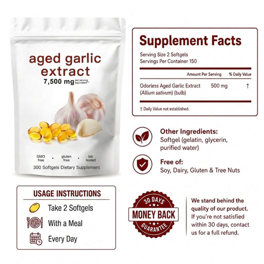 Aged Garlic Extract 7,500 mg - Odorless