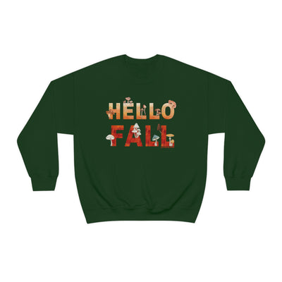 Watercolor Hello Fall Sweatshirt - Sweatshirt - JumpingDots