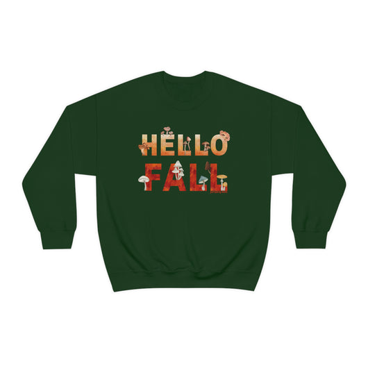 Watercolor Hello Fall Sweatshirt - Sweatshirt - JumpingDots