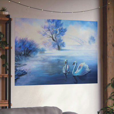 Swans on the Poster - Poster - JumpingDots