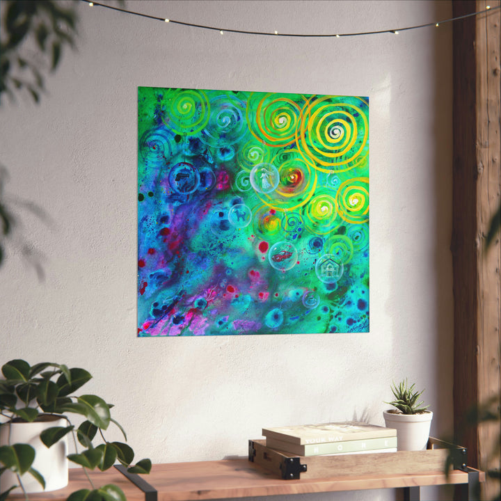 Spiritual Thought Spirals Art on the Posters - Poster - JumpingDots