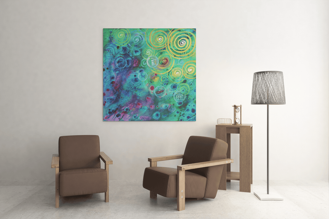 Spiritual Thought Spirals Art on the Posters - Poster - JumpingDots