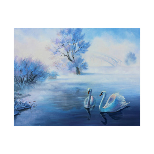 Swans on the Poster - Poster - JumpingDots