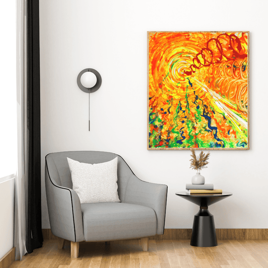 Energy Activated Art Decor on the Poster - Poster - JumpingDots