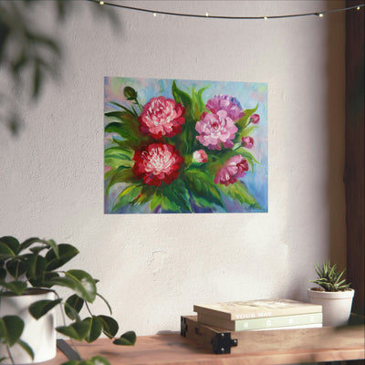 Flowers on the Poster - Poster - JumpingDots