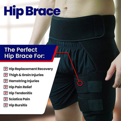 Adjustable Hip & Thigh Compression Sleeve Wrap - JumpingDots
