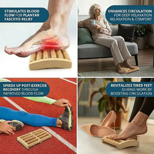 Wooden Foot Roller for Circulation Support & Daily Relaxation