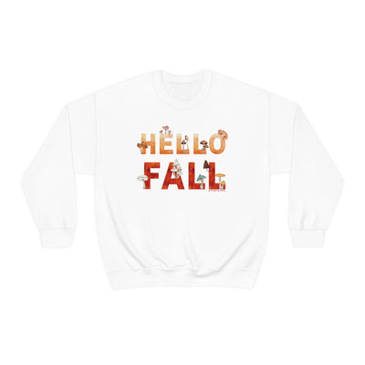 Watercolor Hello Fall Sweatshirt - Sweatshirt - JumpingDots