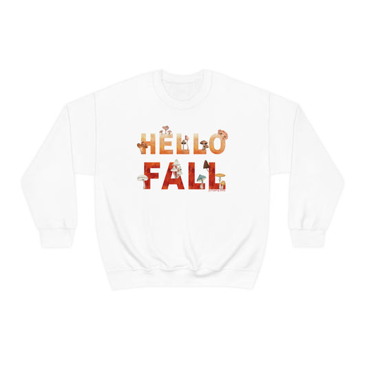 Watercolor Hello Fall Sweatshirt - Sweatshirt - JumpingDots