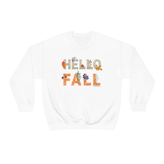 Watercolor Hello Fall Sweatshirt - Sweatshirt - JumpingDots