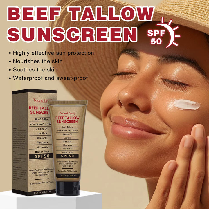Organic Grass - Fed Beef Tallow Sunscreen SPF50 - JumpingDots