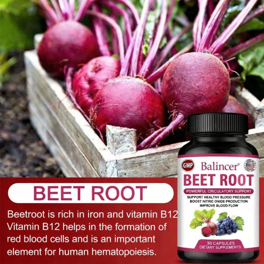Natural Beetroot Extract Capsules for Daily Wellness - JumpingDots