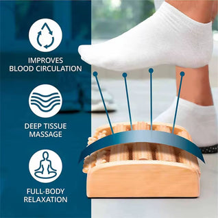 Wooden Foot Roller for Circulation Support & Daily Relaxation