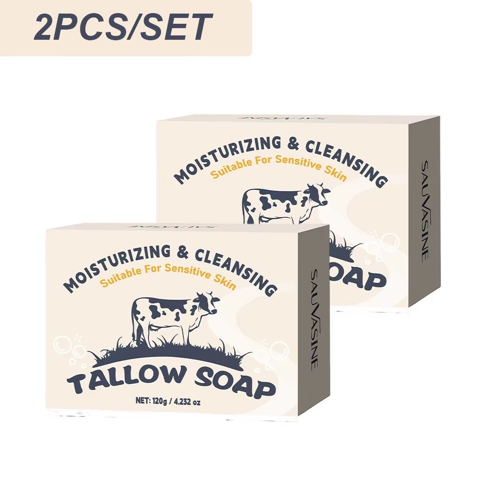 Natural Grass - Fed Beef Tallow Soap (2PCS) - JumpingDots