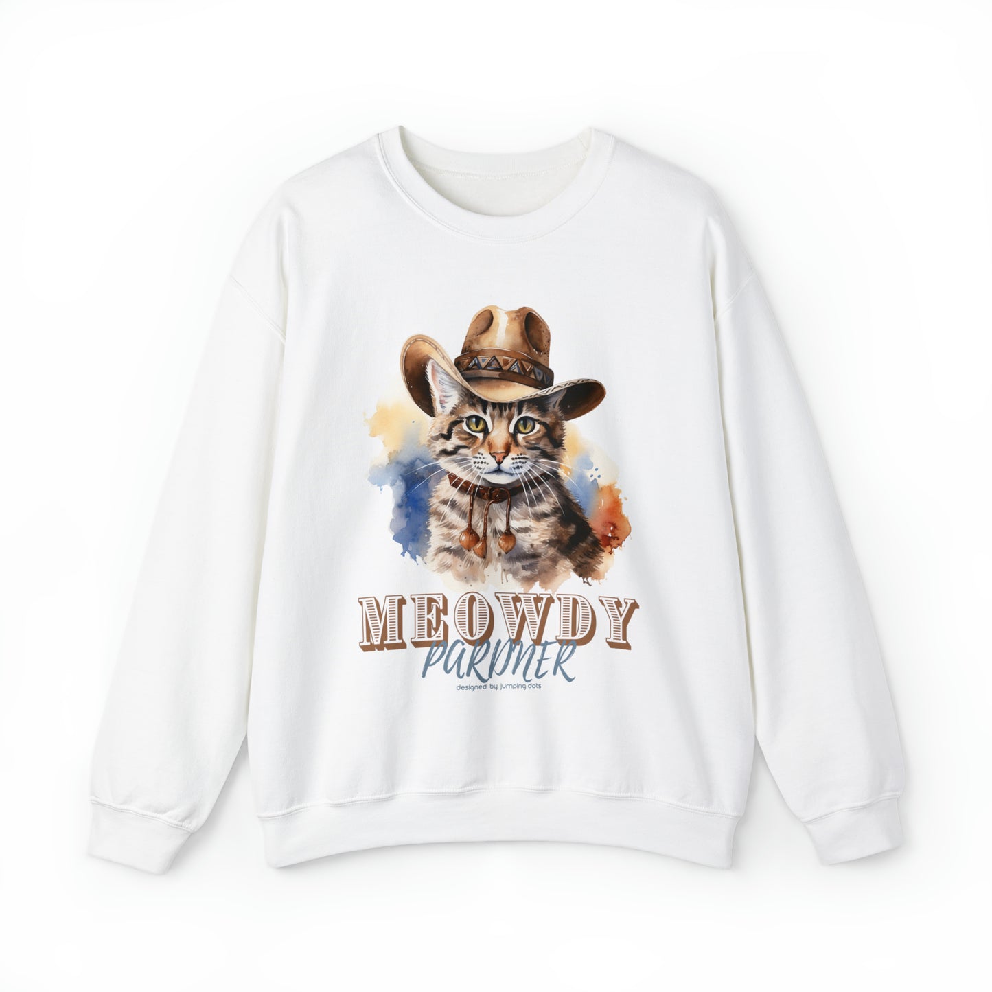 Vintage Funny Cat Sweatshirt for Autumn Adventures
