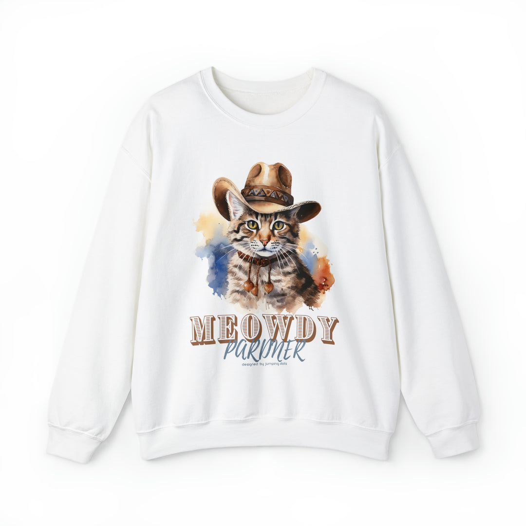 Vintage Funny Cat Sweatshirt for Autumn Adventures - Sweatshirt - JumpingDots