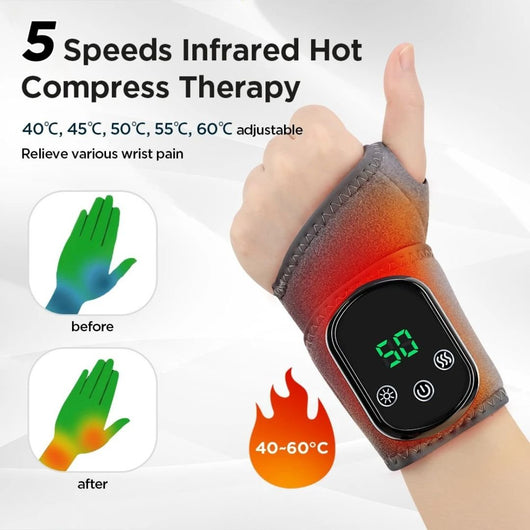 Electric Wrist Massager Wrap with Adjustable Settings - JumpingDots