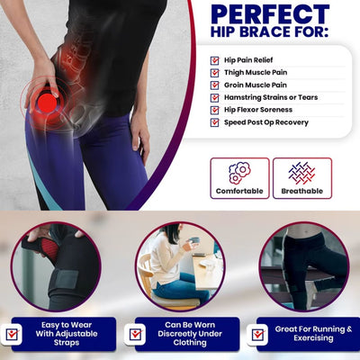 Adjustable Hip & Thigh Compression Sleeve Wrap - JumpingDots