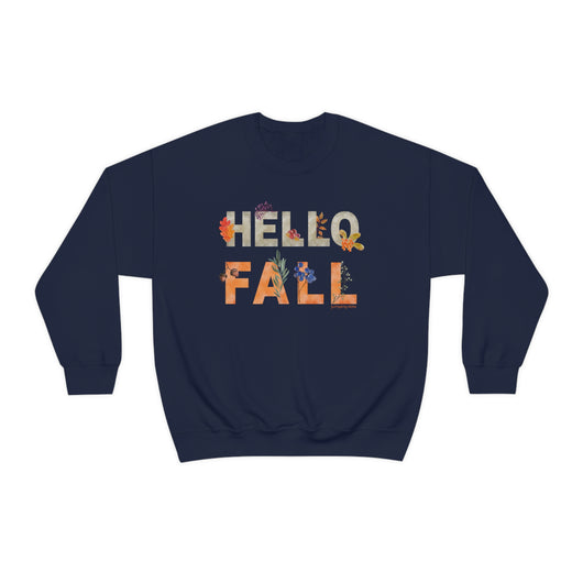 Watercolor Hello Fall Sweatshirt - Sweatshirt - JumpingDots