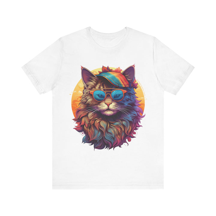 Hippie Kitty Cat T-Shirt - T-Shirt - JumpingDots