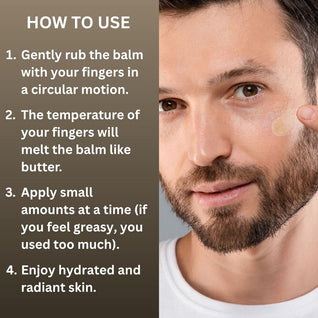 Organic Beef Tallow Balm with Raw Honey for Men