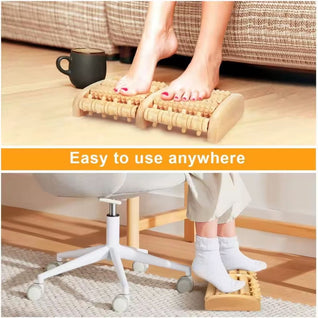 Wooden Foot Roller for Circulation Support & Daily Relaxation