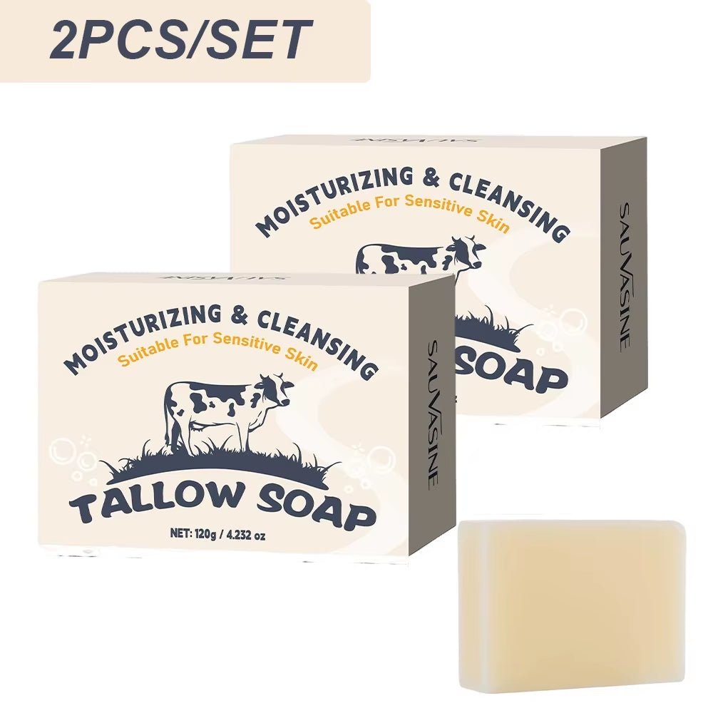 Natural Grass - Fed Beef Tallow Soap (2PCS) - JumpingDots