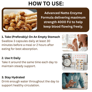 High-Strength 4000 FU Nattokinase For Healthy Blood Flow & Heart Support