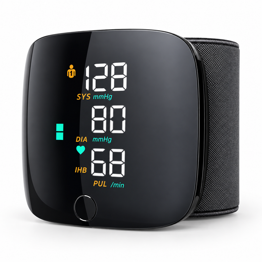 Rechargeable Digital Wrist Blood Pressure & Heart Rate Monitor