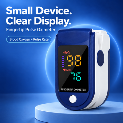 Fingertip Pulse Oximeter with LED Display