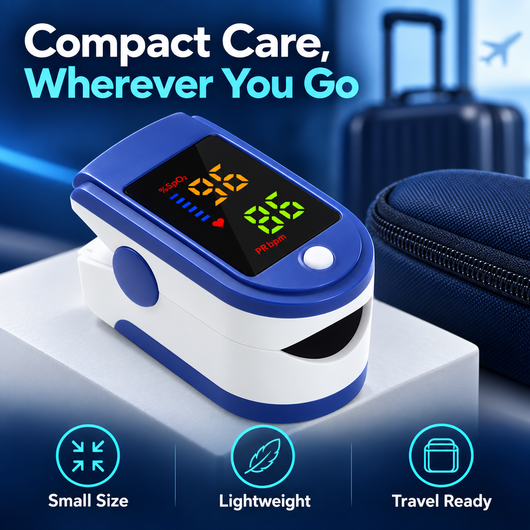 Fingertip Pulse Oximeter with LED Display