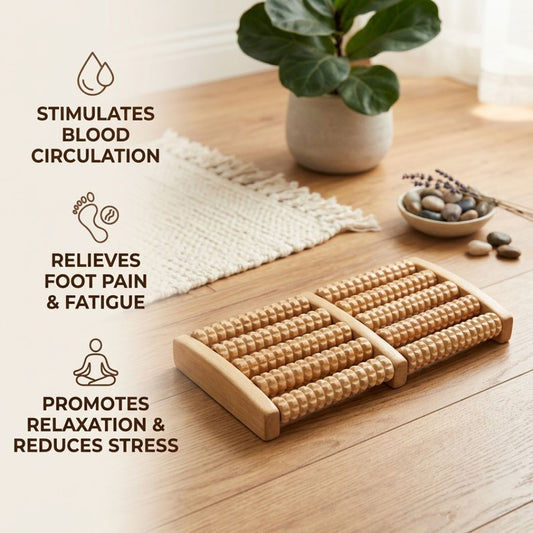 Wooden Foot Roller - JumpingDots