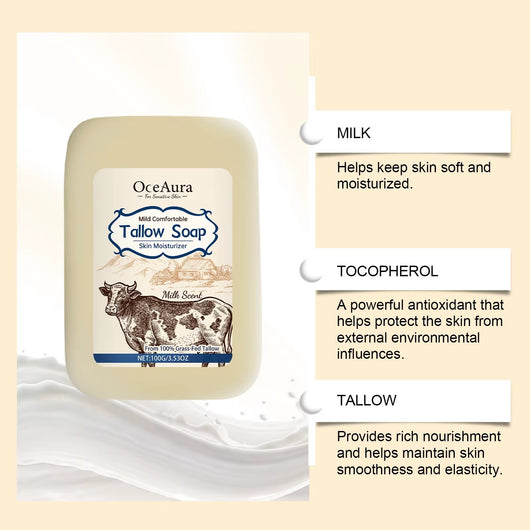 Pure Beef Tallow Soap Bar - JumpingDots