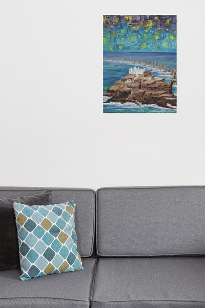 Calm Sea and Mysterious Sky on the Poster - Poster - JumpingDots