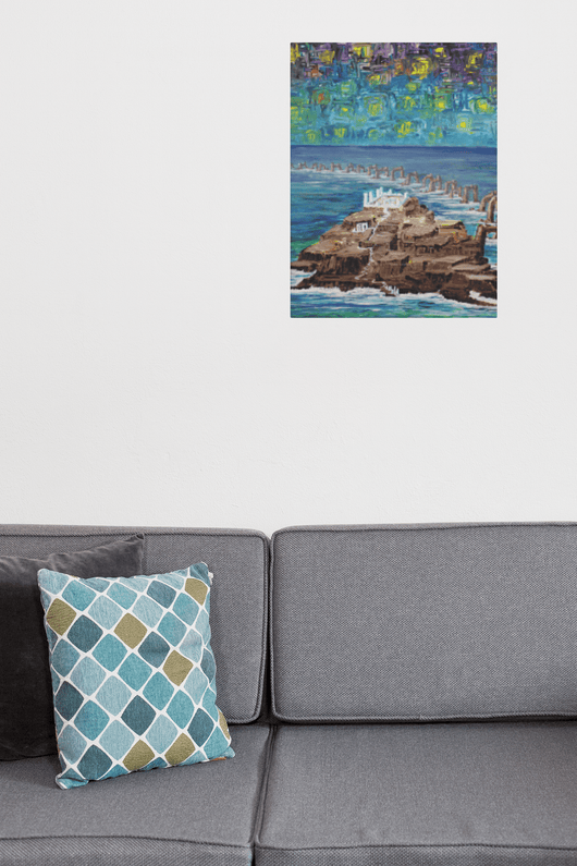 Calm Sea and Mysterious Sky on the Poster - Poster - JumpingDots