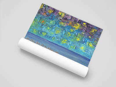 Calm Sea and Mysterious Sky on the Poster - Poster - JumpingDots