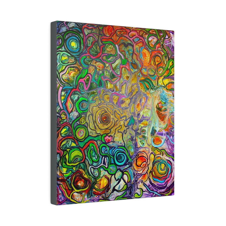 Enki's Dream- An Abstract Journey into the Realm of the Sumerian God of Wisdom on Oversized Canvas - Canvas - JumpingDots