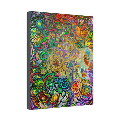 Enki's Dream- An Abstract Journey into the Realm of the Sumerian God of Wisdom on Oversized Canvas - Canvas - JumpingDots