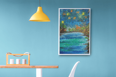 Cosmic Lake - A Night Symphony on the Poster - Poster - JumpingDots