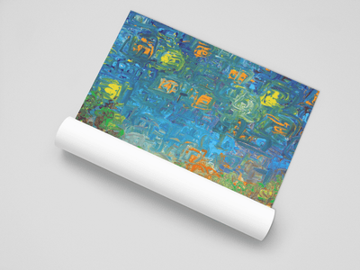 Cosmic Lake - A Night Symphony on the Poster - Poster - JumpingDots