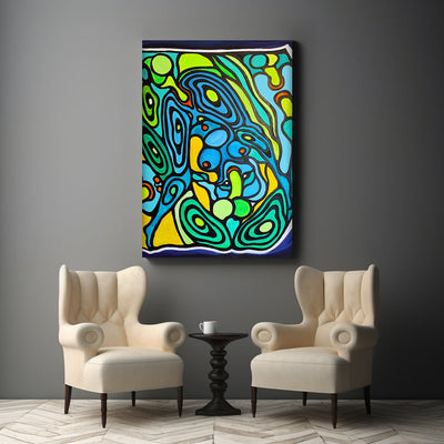Gaia and Uranus - A Mystical Odyssey on Canvas - Canvas - JumpingDots