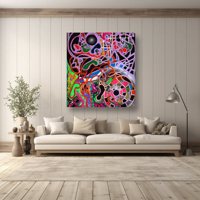 Child's Footsteps- A Spiritual Journey on Canvas - Canvas - JumpingDots