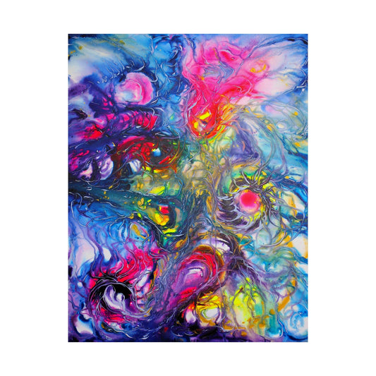 Ethereal Burst of Soul Energy on the Poster - Poster - JumpingDots