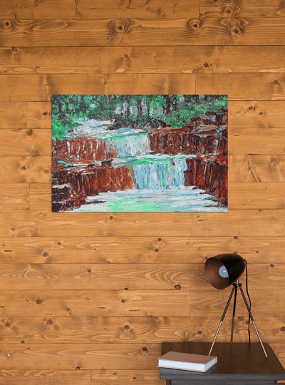 A Vibrant Nature at Bear Falls on the Poster - Poster - JumpingDots