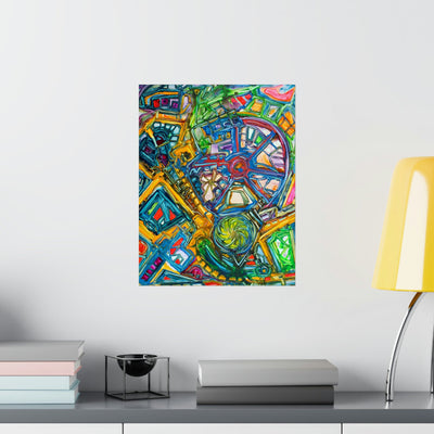 A Futuristic Robotic Symphony on the Poster - Poster - JumpingDots